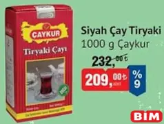 ÇAYKUR TİRYAKİ SİYAH ÇAY 1000 G